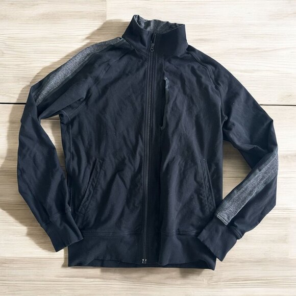 LULULEMON Men's Black Track Jacket Size Medium - Picture 1 of 6